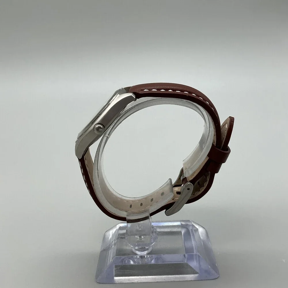 Bulova IHC 30th Anniversary Womens Watch 30mm Silver Tone Leather New Battery